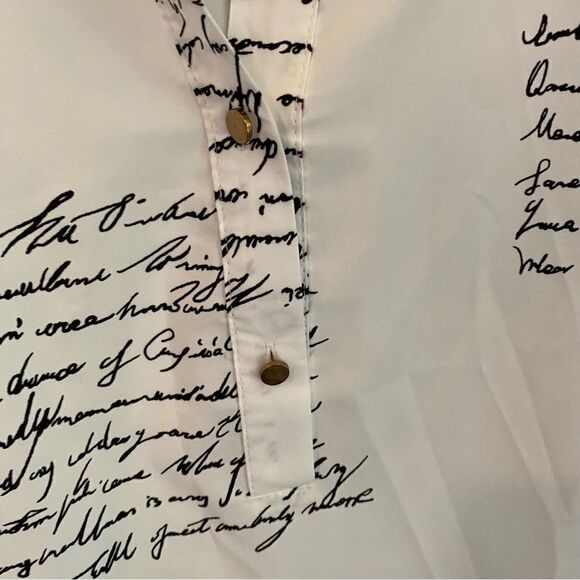 CBR White Long Sleeve Blouse Size Medium - Picture 2 of 6